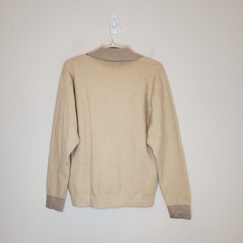 Uniqlo x JW Anderson knit polo sweater tan size M - Picture 2 of 6